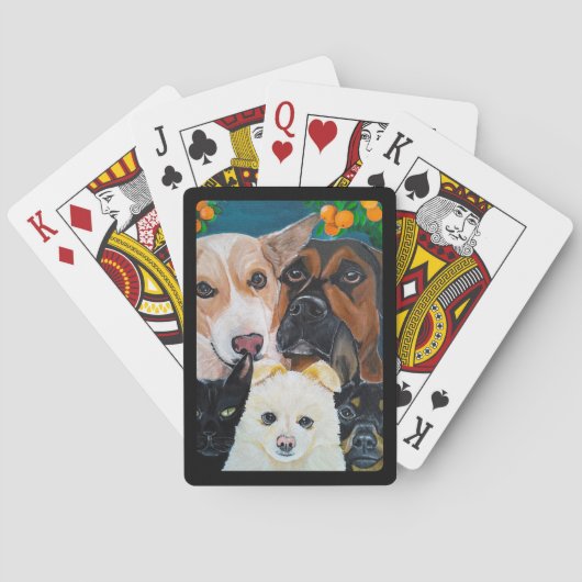 Pet Selfie Painting by Alfred Fox トランプ (裏面)