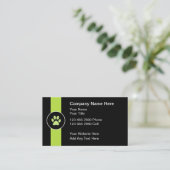 Pet Services Trendy Modern Business Card 名刺 (スタンド正面)
