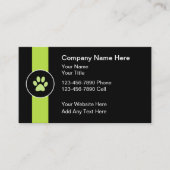 Pet Services Trendy Modern Business Card 名刺 (正面)