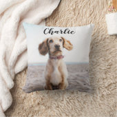 Pet Simple Elegant Modern Photo クッション (ブランケット)