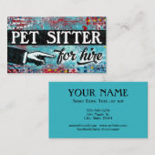 Pet Sister For Hire名刺 – Blue Red 名刺 (正面/裏面)