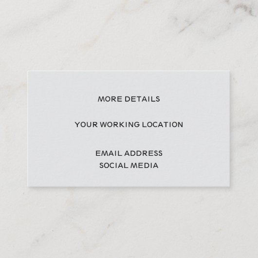 Pet Sitter Service 名刺 (裏面)