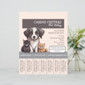 Pet Sitter Tear-Away Flyer (スタンド正面)