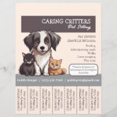 Pet Sitter Tear-Away Flyer (正面)