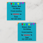 Pet Sitting  スクエア名刺 (正面/裏面)