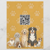 Pet Sitting Dog Walker Custom Promotional チラシ (裏面)