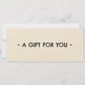 Pet Sitting Voucher 招待状 (裏面)