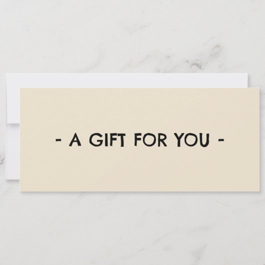 Pet Sitting Voucher 招待状 (裏面)