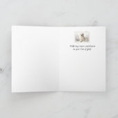 Pet Sympathy Card Dog Flower Frame Series カード (内部)