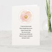 Pet Sympathy Card Love Paw Series カード (正面)