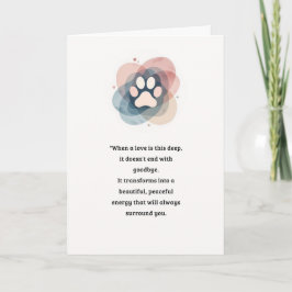 Pet Sympathy Card Love Paw Series カード