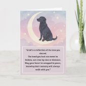 Pet Sympathy Card Moon Dog Series カード (正面)