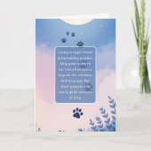 Pet Sympathy Card Moon Flower Series カード (正面)