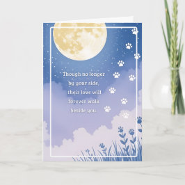 Pet Sympathy Card Moon Flower Series カード