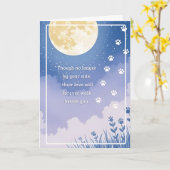 Pet Sympathy Card Moon Flower Series カード (黄色い花)