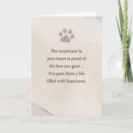 Pet Sympathy Card Watercolor Series カード
