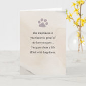 Pet Sympathy Card Watercolor Series カード (黄色い花)