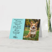 Pet Sympathy Personalized Photo Pet Loss Card カード (正面)
