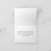 Pet Sympathy Personalized Photo Pet Loss Card カード (内部)