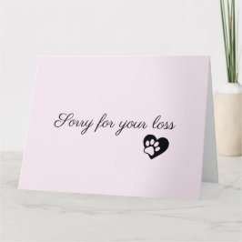 Pet Sympathy Personalized Photo pet Loss Card カード