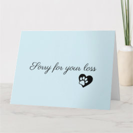 Pet Sympathy Personalized Photo pet Loss Card カード