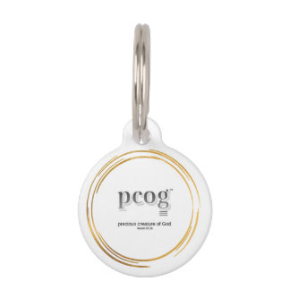 PET TAG pcog 頭字語・単語・聖句 ペット ネームタグ