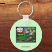 PETAとThe Crabgrass漫画キーチおもしろいェーン キーホルダー (正面)