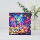 PETA ~ バースデーカード ~ ロボット ~ (スタンド正面)