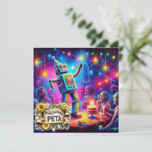PETA ~ Birthday Card ~ Robot ~ (スタンド正面)
