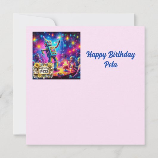 PETA ~ Birthday Card ~ Robot ~ (裏面)