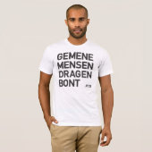 PETA Gemene mensen dragen bont Tシャツ (正面フル)