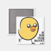PETA Ik ben geen nugget magneet マグネット (正面/裏面)
