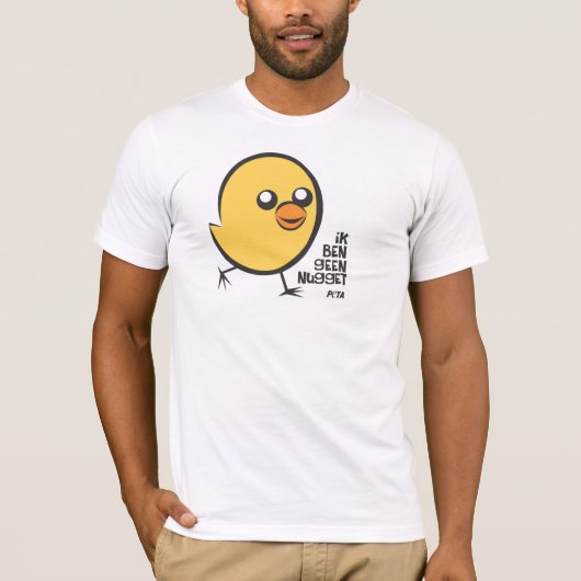 PETA Ik ben geen nugget Tシャツ (正面)