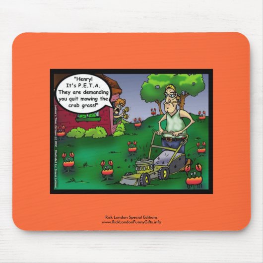 PETA & The Crabgrass Cartoon Mouse pad マウスパッド (正面)