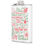 Petaca con diseño navideño para caballeros フラスク (左)