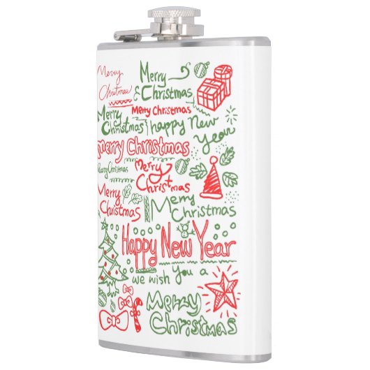 Petaca con diseño navideño para caballeros フラスク (左)