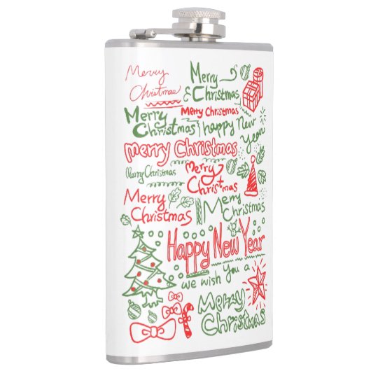 Petaca con diseño navideño para caballeros フラスク (右)