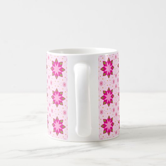 Petal Blossom Confetti pattern コーヒーマグカップ (ハンドル)