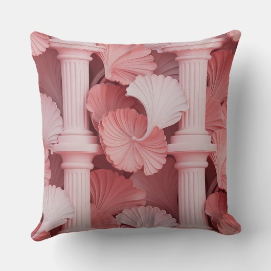 Petal Column Overlap 3D Batik Motif クッション (裏面)