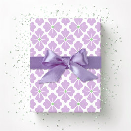 Petal Diamond in Lilac and Green ラッピングペーパー