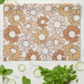 Petal Jubilee Warm Earth Boho キッチンタオル (折り畳み)