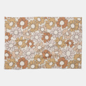 Petal Jubilee Warm Earth Boho キッチンタオル (横)