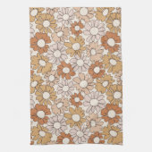 Petal Jubilee Warm Earth Boho キッチンタオル (縦)