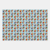 Petal Paisley Rhythm ラッピングペーパーシート (正面2)