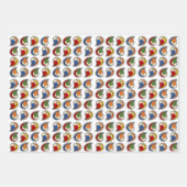 Petal Paisley Rhythm ラッピングペーパーシート (正面)