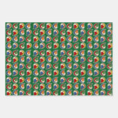 Petal Paisley Rhythm ラッピングペーパーシート (正面3)