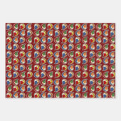 Petal Paisley Rhythm ラッピングペーパーシート (正面3)