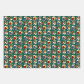 Petal Paisley Rhythm ラッピングペーパーシート (正面2)