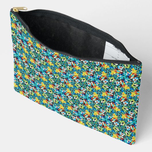 Petal Party Pattern Accessory Bag アクセサリーポーチ (見開き)