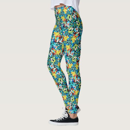 Petal Party Pattern Leggings レギンス (左)